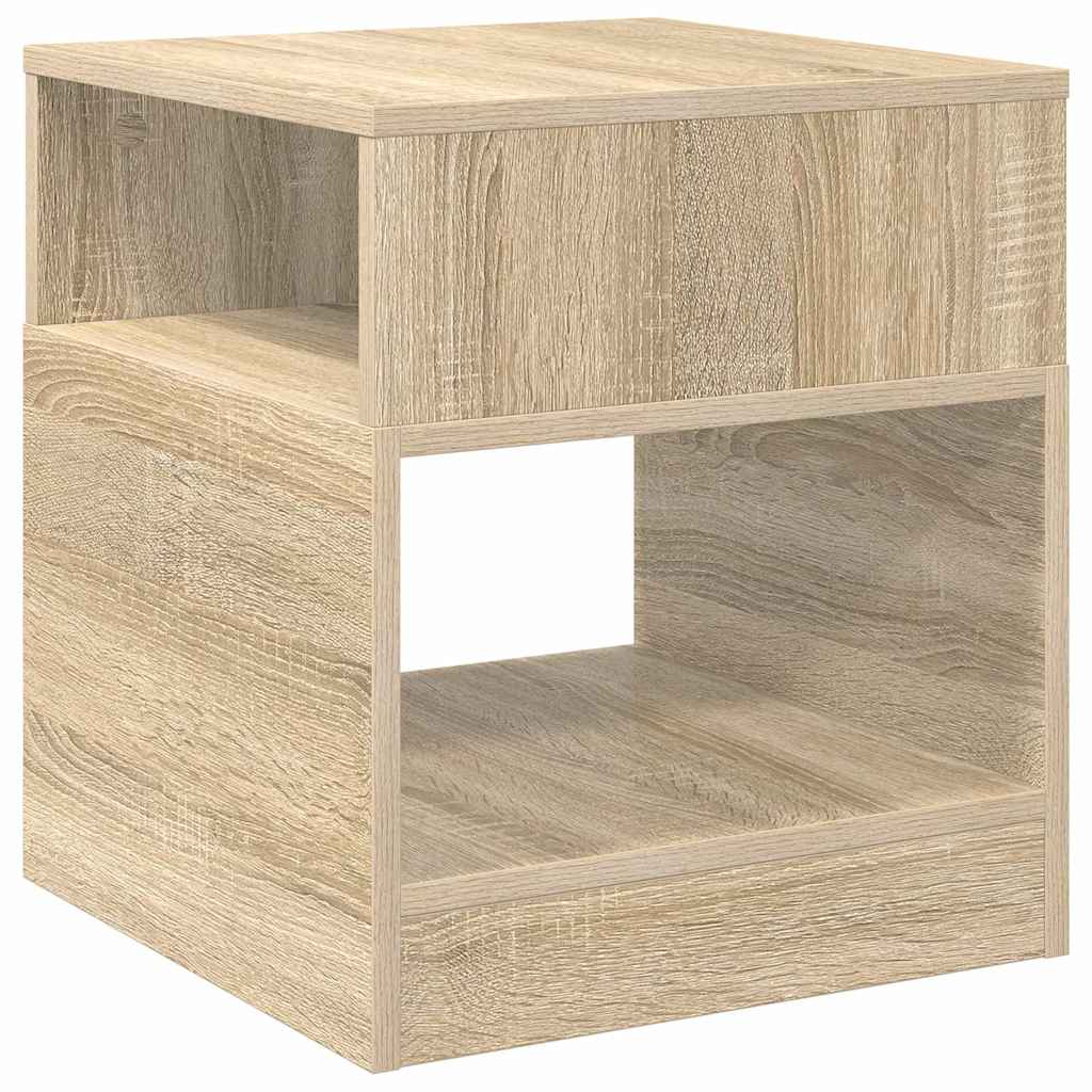 Endebord Sonoma eg 40,5 x 40 x 45 cm Konstrueret træ