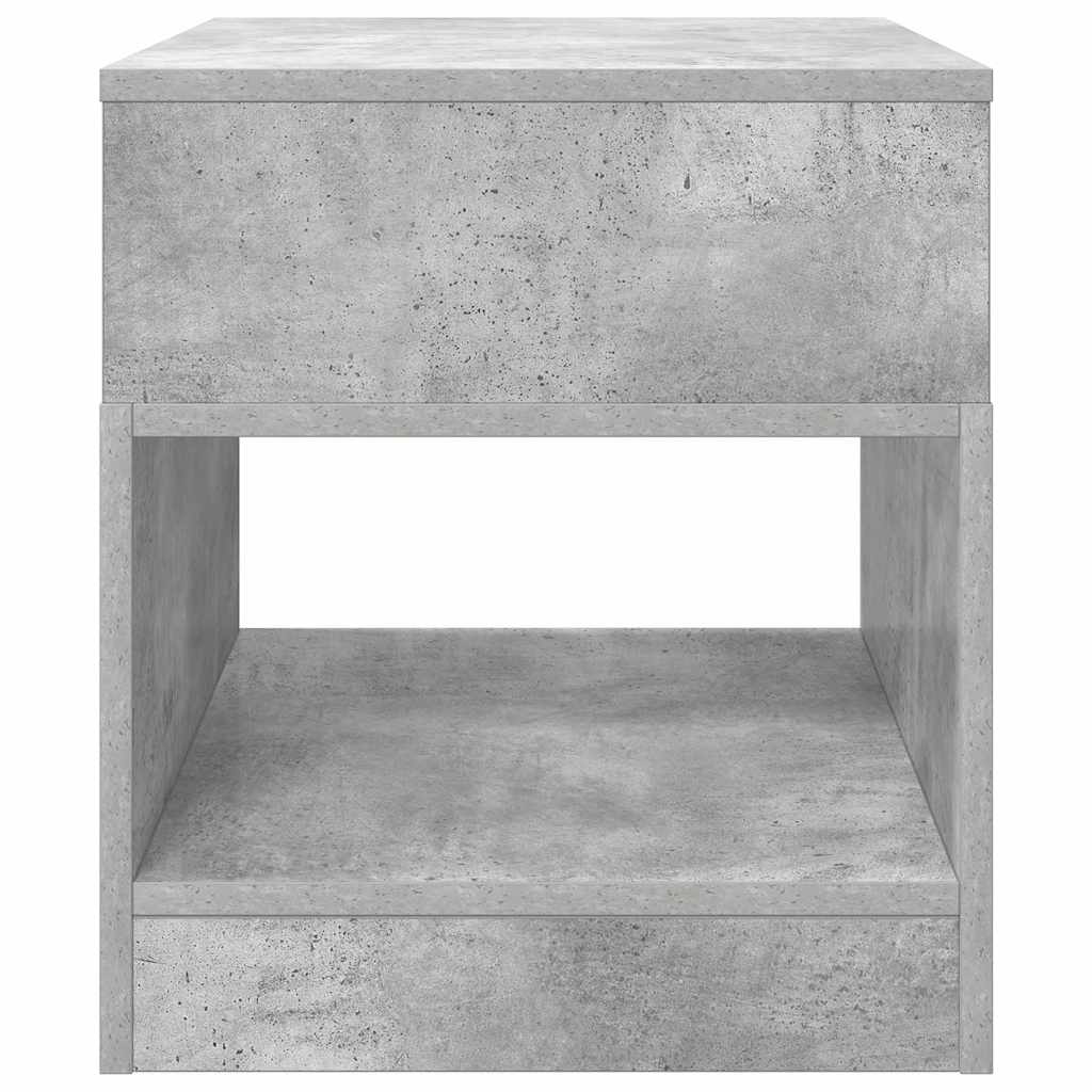 Endebord Beton Grå 40,5 x 40 x 45 cm Konstrueret træ