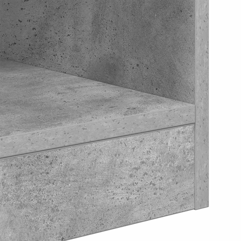 Endebord 2 stk. Beton Grå 40,5 x 40 x 45 cm Konstrueret træ