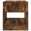 Endebord 2 stk. Røget eg 40,5 x 40 x 45 cm Konstrueret træ