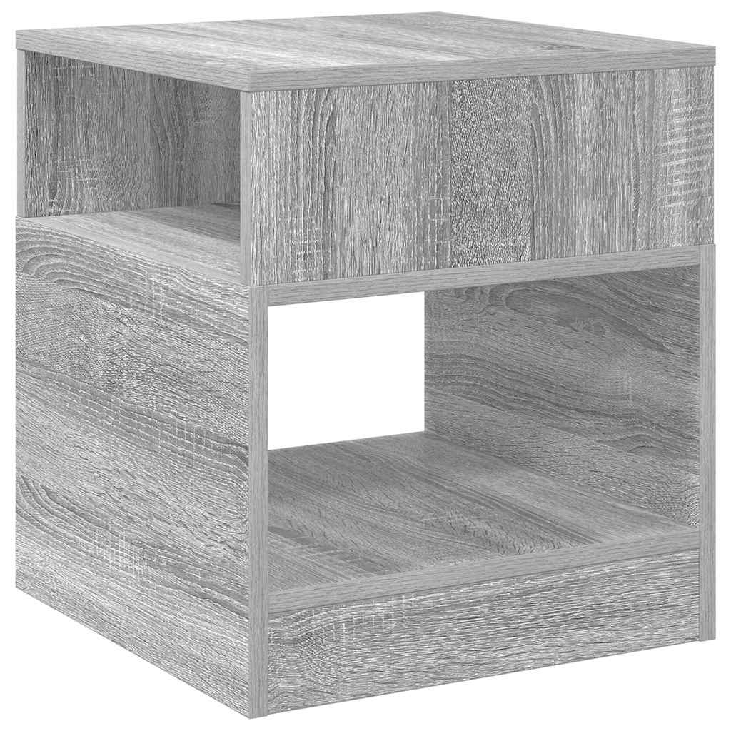 Endebord 2 stk. Grå Sonoma 40,5 x 40 x 45 cm Konstrueret træ