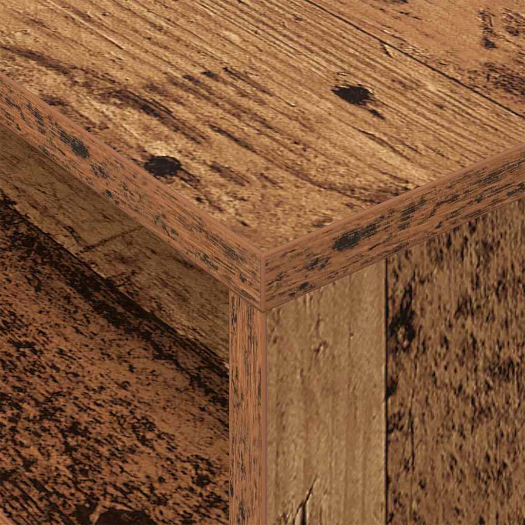 Endebord 2 stk. Gammelt træ 40,5 x 40 x 45 cm Konstrueret træ