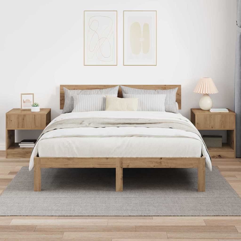 Endebord 2 stk. Artisan Egetræ 40,5 x 40 x 45 cm