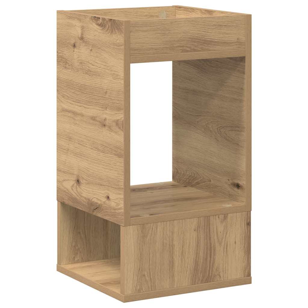 Endebord Artisan Egetræ 30 x 30 x 56 cm Konstrueret træ