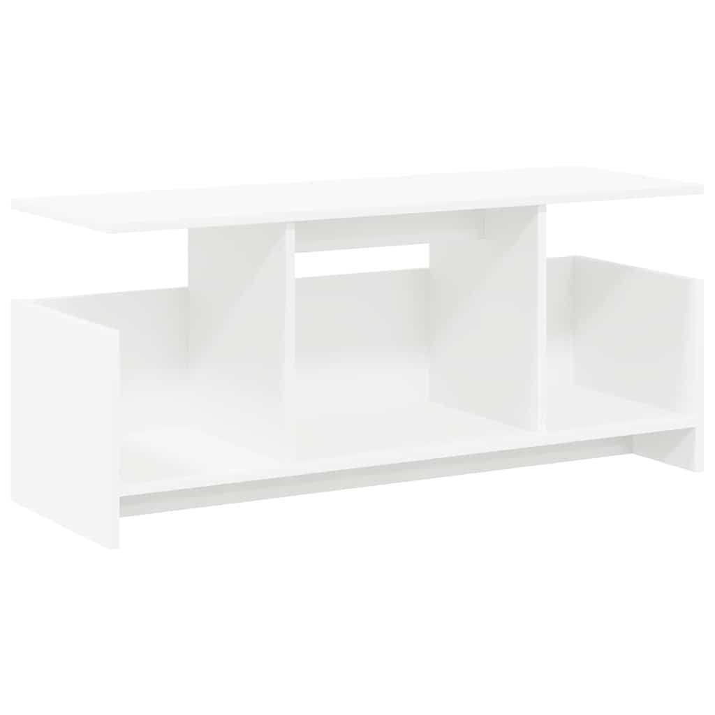 TV-bord 102 x 35 x 45 cm Hvid Konstrueret træ