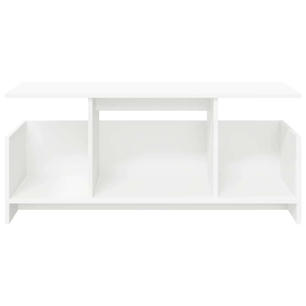 TV-bord 102 x 35 x 45 cm Hvid Konstrueret træ