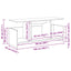 TV-bord 102 x 35 x 45 cm Røget eg Konstrueret træ