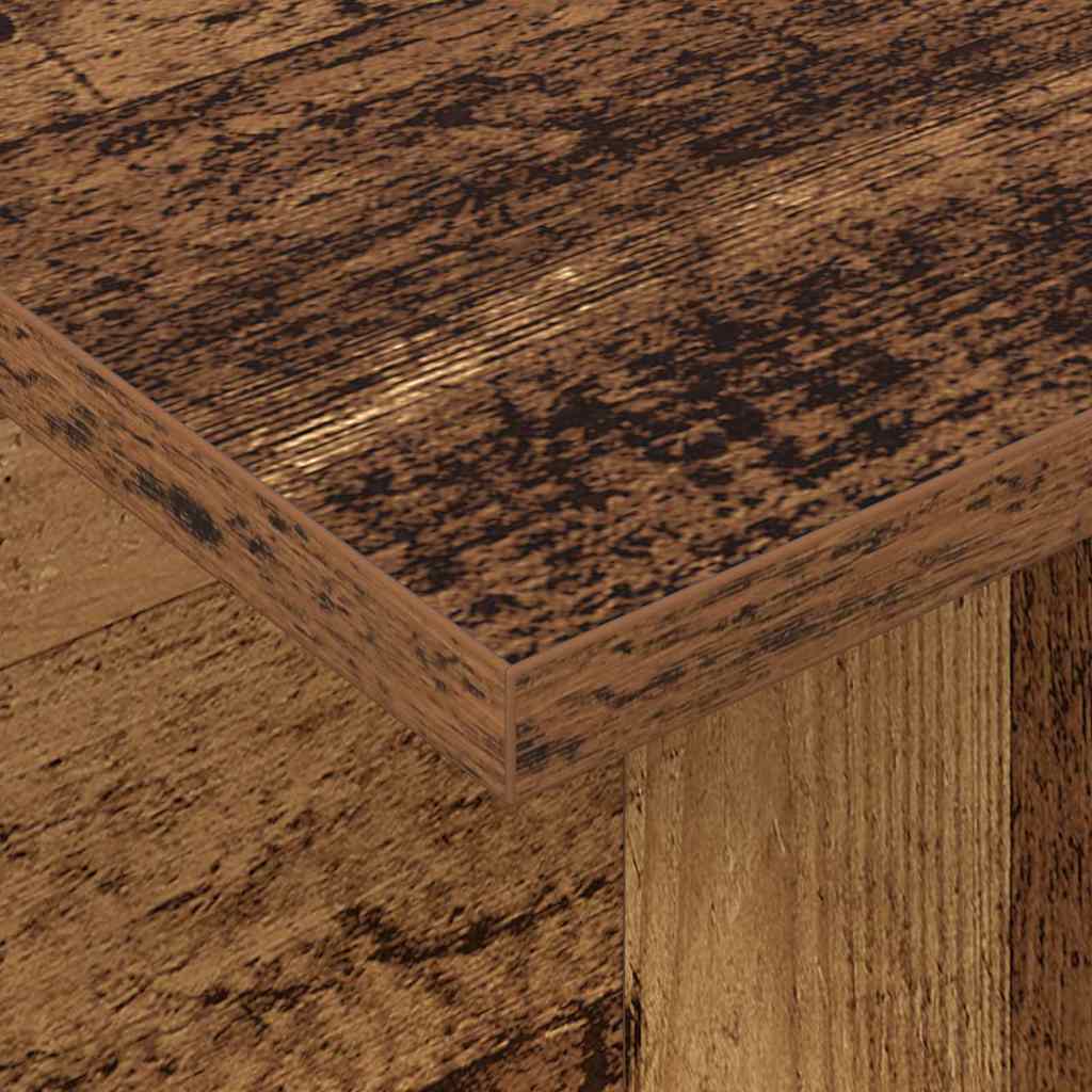 TV-bord 102 x 35 x 45 cm Gammelt træ Konstrueret træ