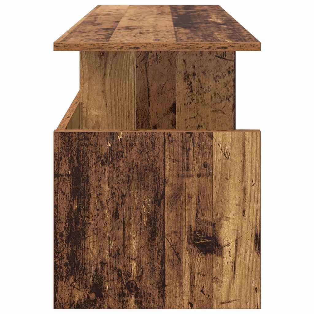 TV-bord 102 x 35 x 45 cm Gammelt træ Konstrueret træ