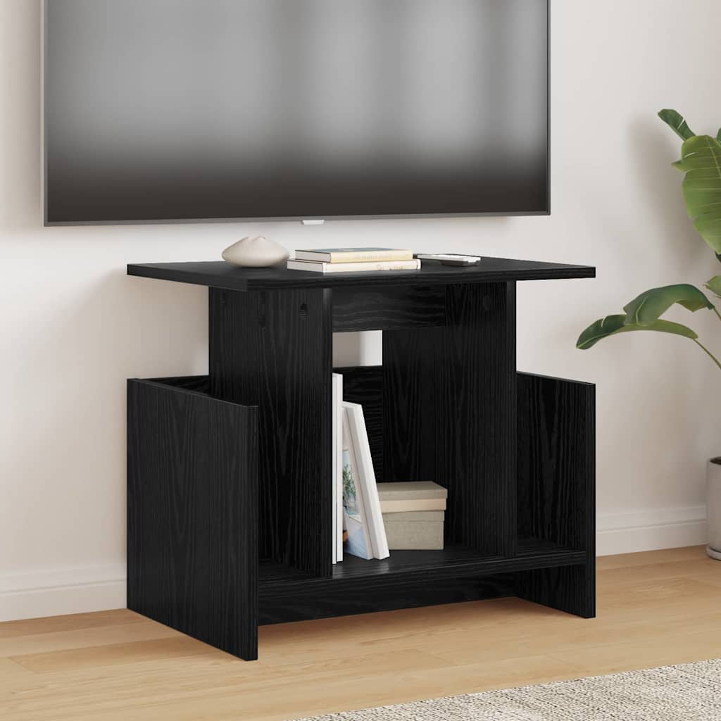 TV-bord 50 x 35 x 45 cm Sort eg Konstrueret træ