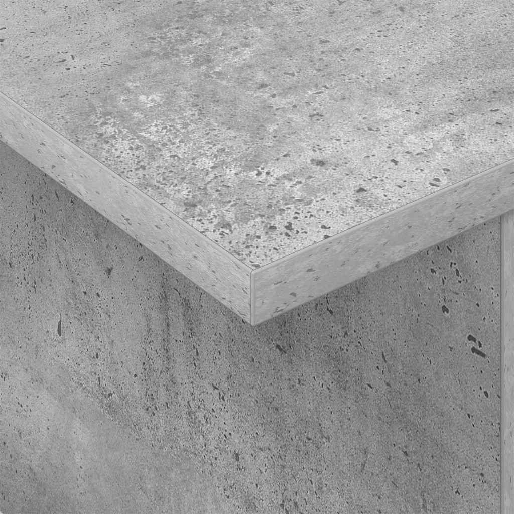TV-bord 2 stk. Beton Grå Konstrueret træ