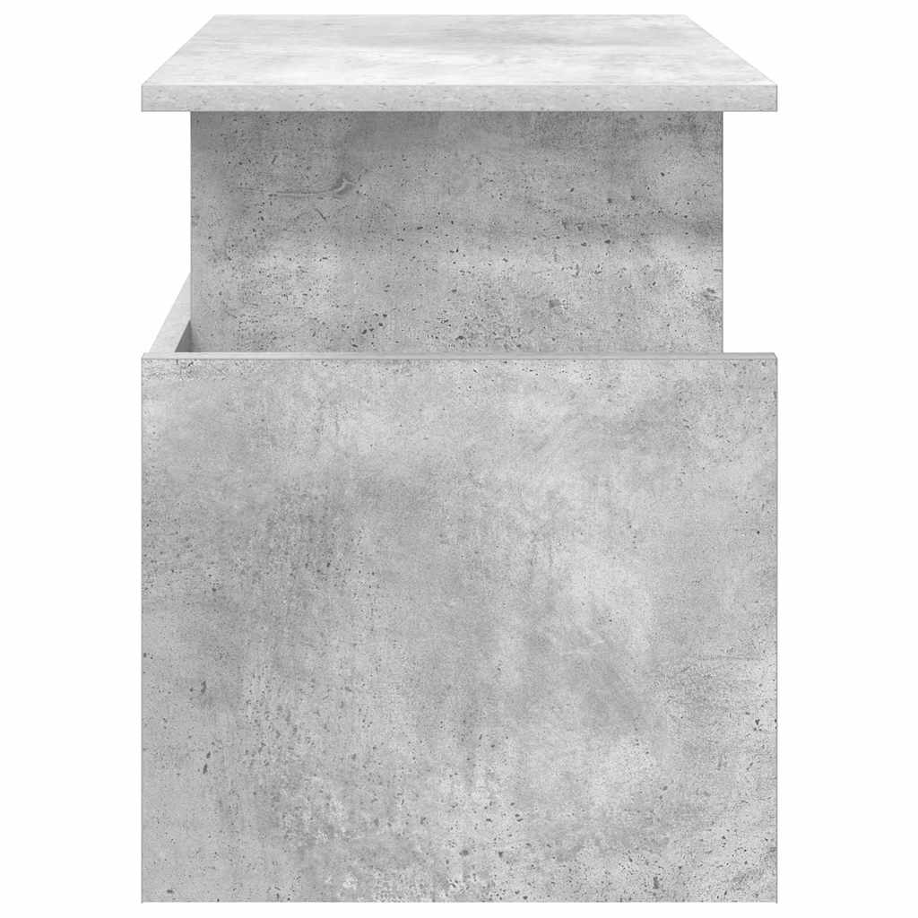 TV-bord 2 stk. Beton Grå Konstrueret træ