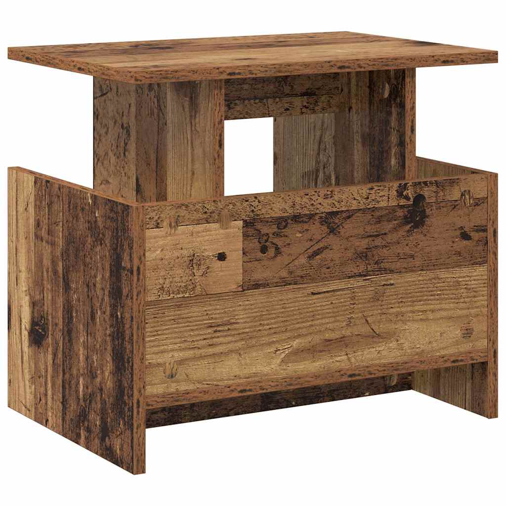 TV-bord 50 x 35 x 45 cm Gammelt træ Konstrueret træ