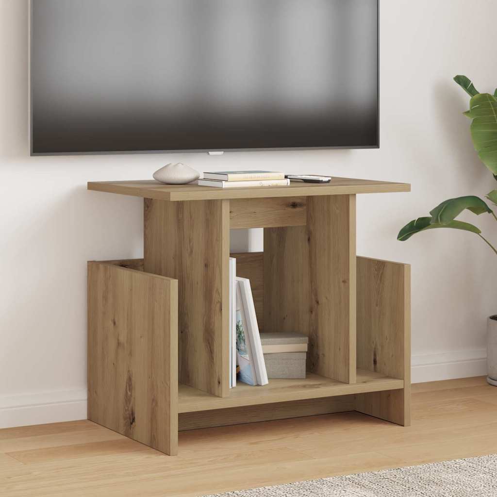 TV-bord 2 stk. Artisan Egetræ Konstrueret træ