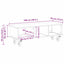 TV-bord 100 x 35 x 35 cm Røget eg Konstrueret træ
