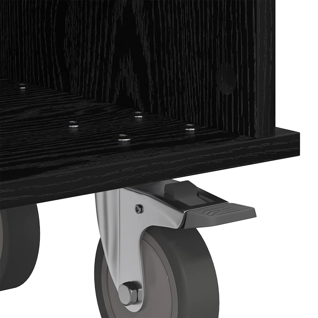 TV-bord 68,5 x 35 x 35 cm Sort eg Konstrueret træ