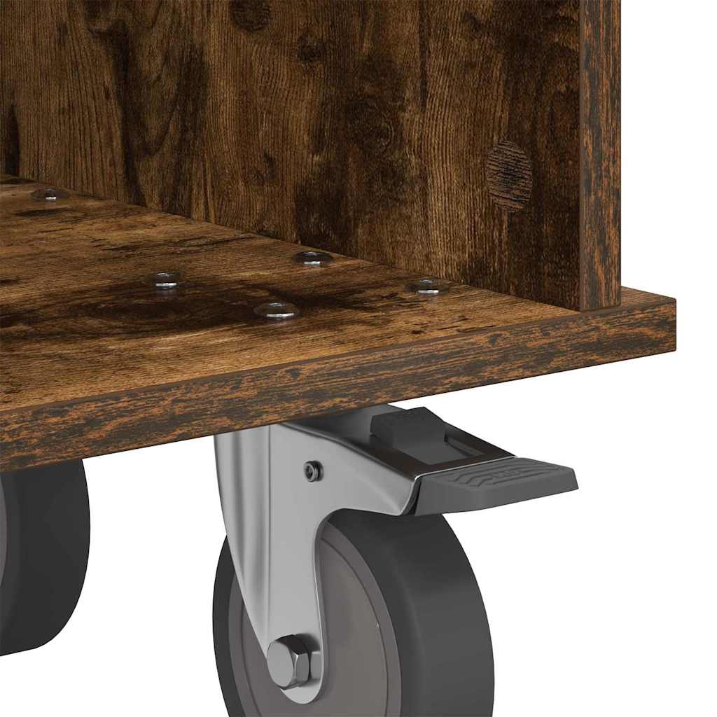 TV-bord 68,5 x 35 x 35 cm Røget eg Konstrueret træ