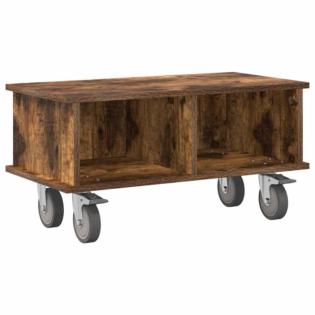 TV-bord 68,5 x 35 x 35 cm Røget eg Konstrueret træ