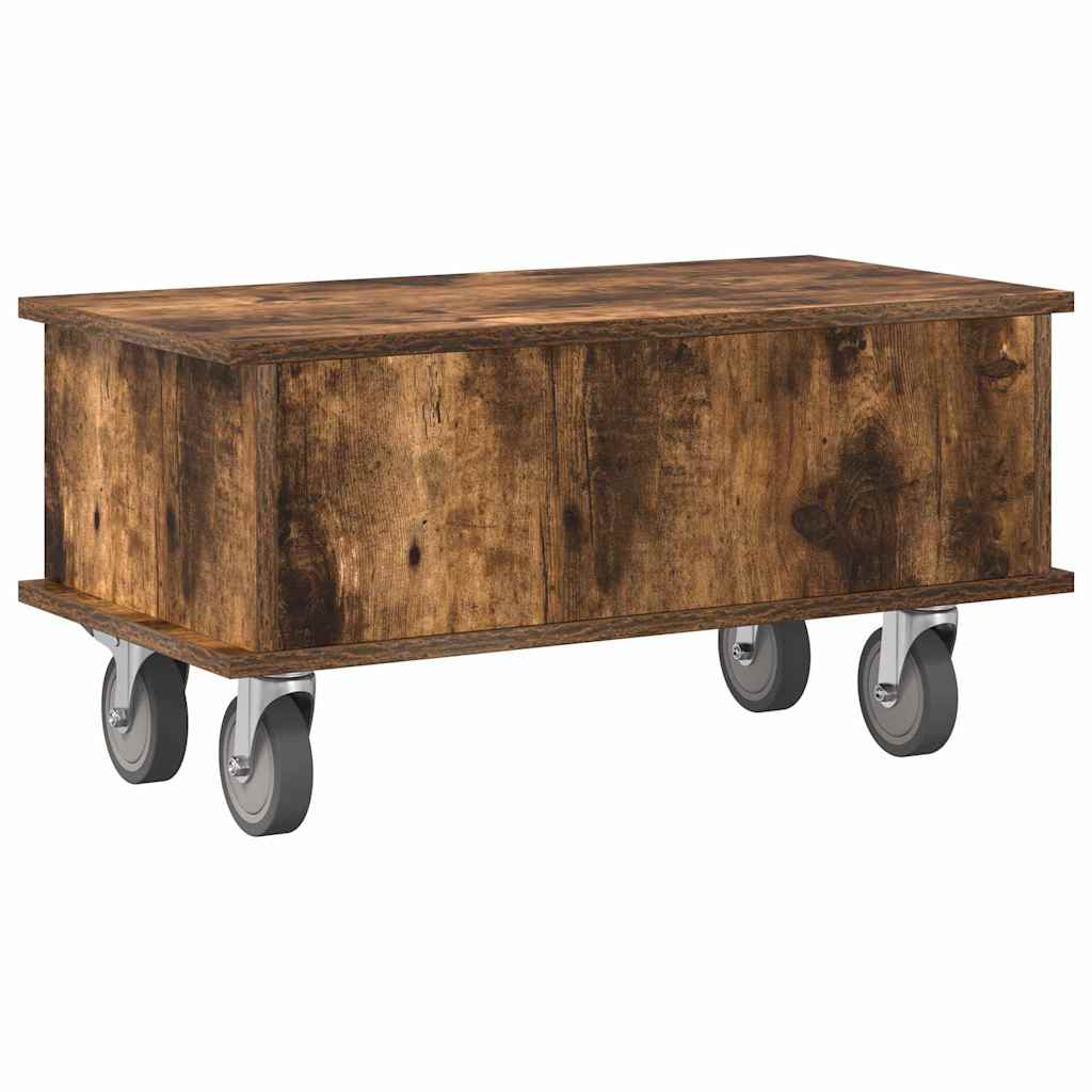 TV-bord 68,5 x 35 x 35 cm Røget eg Konstrueret træ