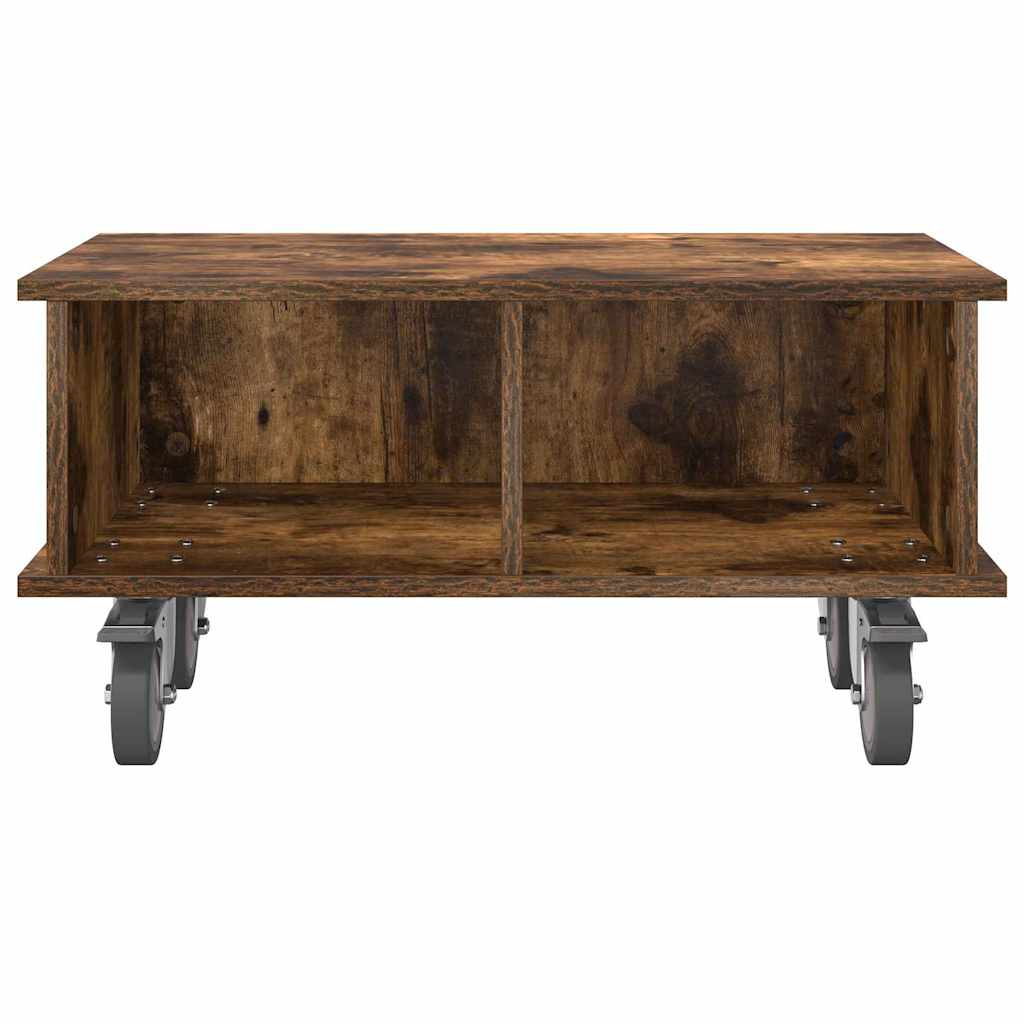 TV-bord 68,5 x 35 x 35 cm Røget eg Konstrueret træ