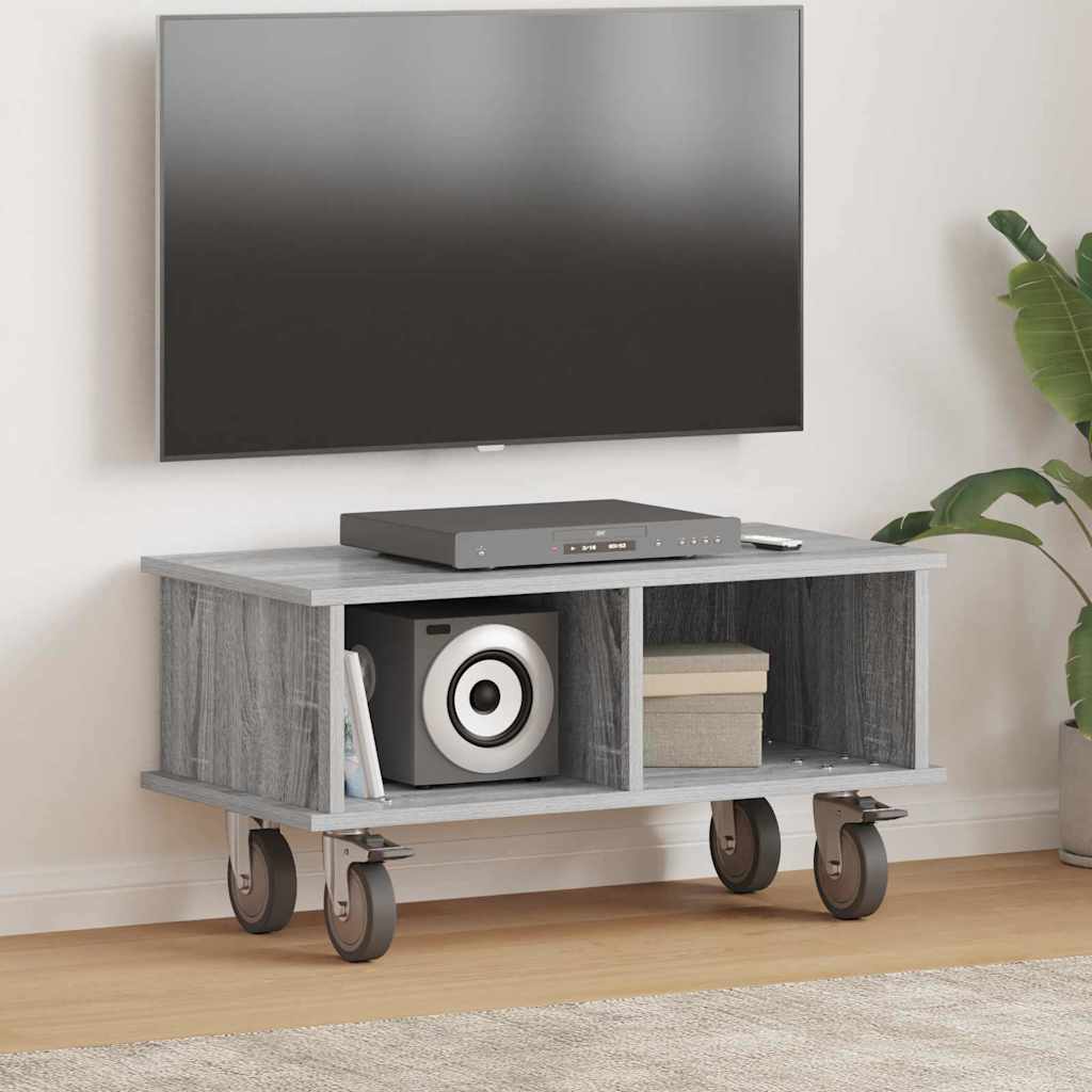 TV-bord 68,5 x 35 x 35 cm Grå Sonoma Konstrueret træ