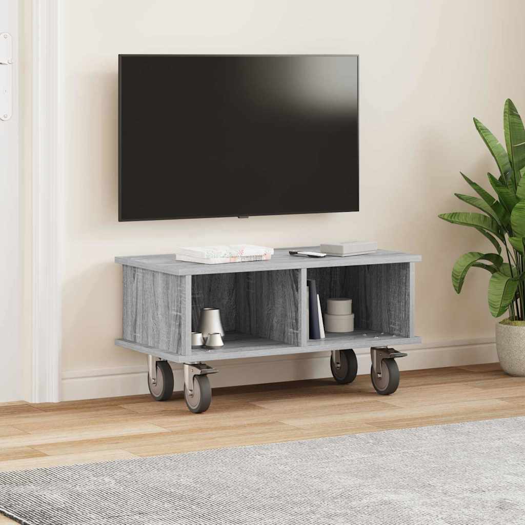 TV-bord 68,5 x 35 x 35 cm Grå Sonoma Konstrueret træ