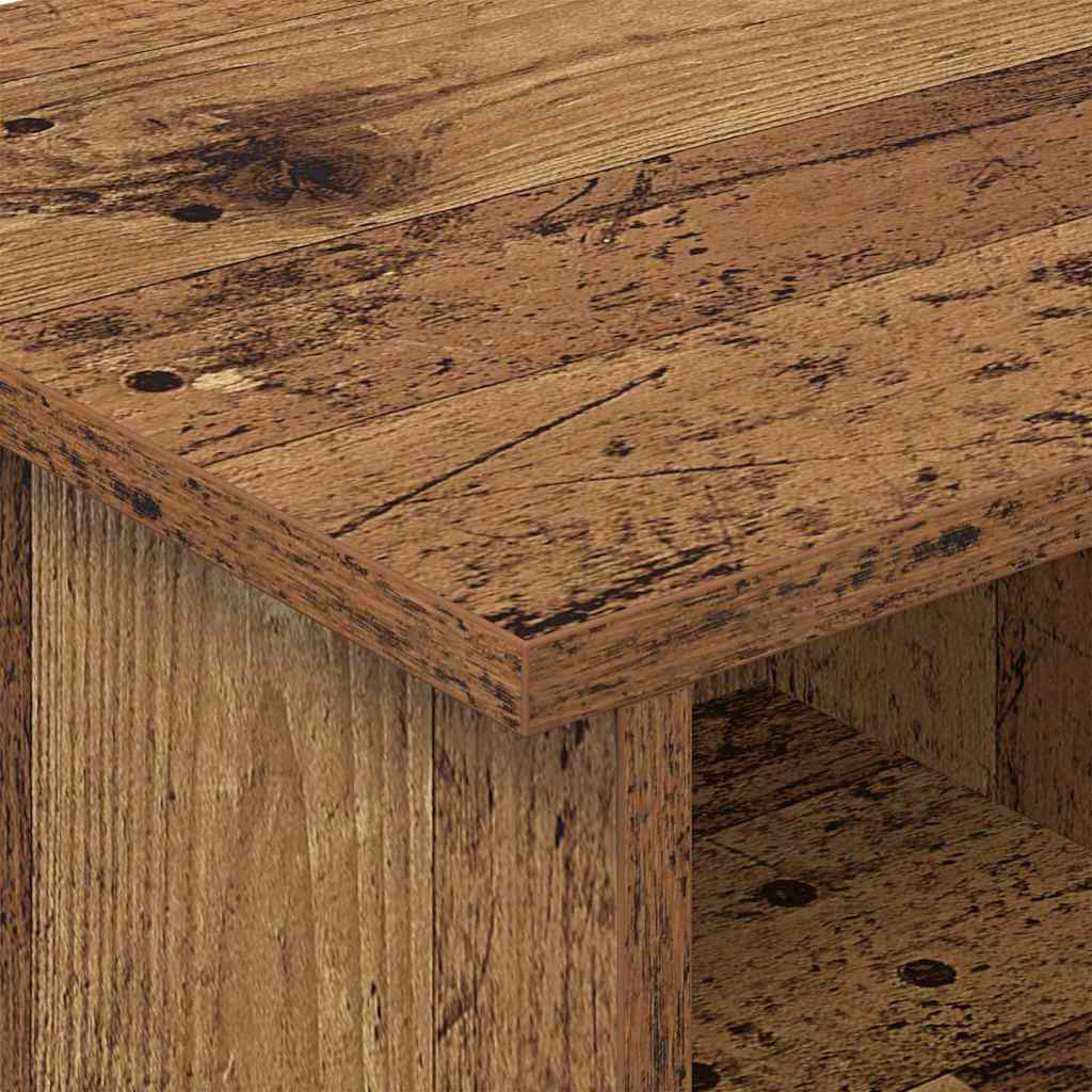 TV-bord 68,5 x 35 x 35 cm Gammelt træ Konstrueret træ