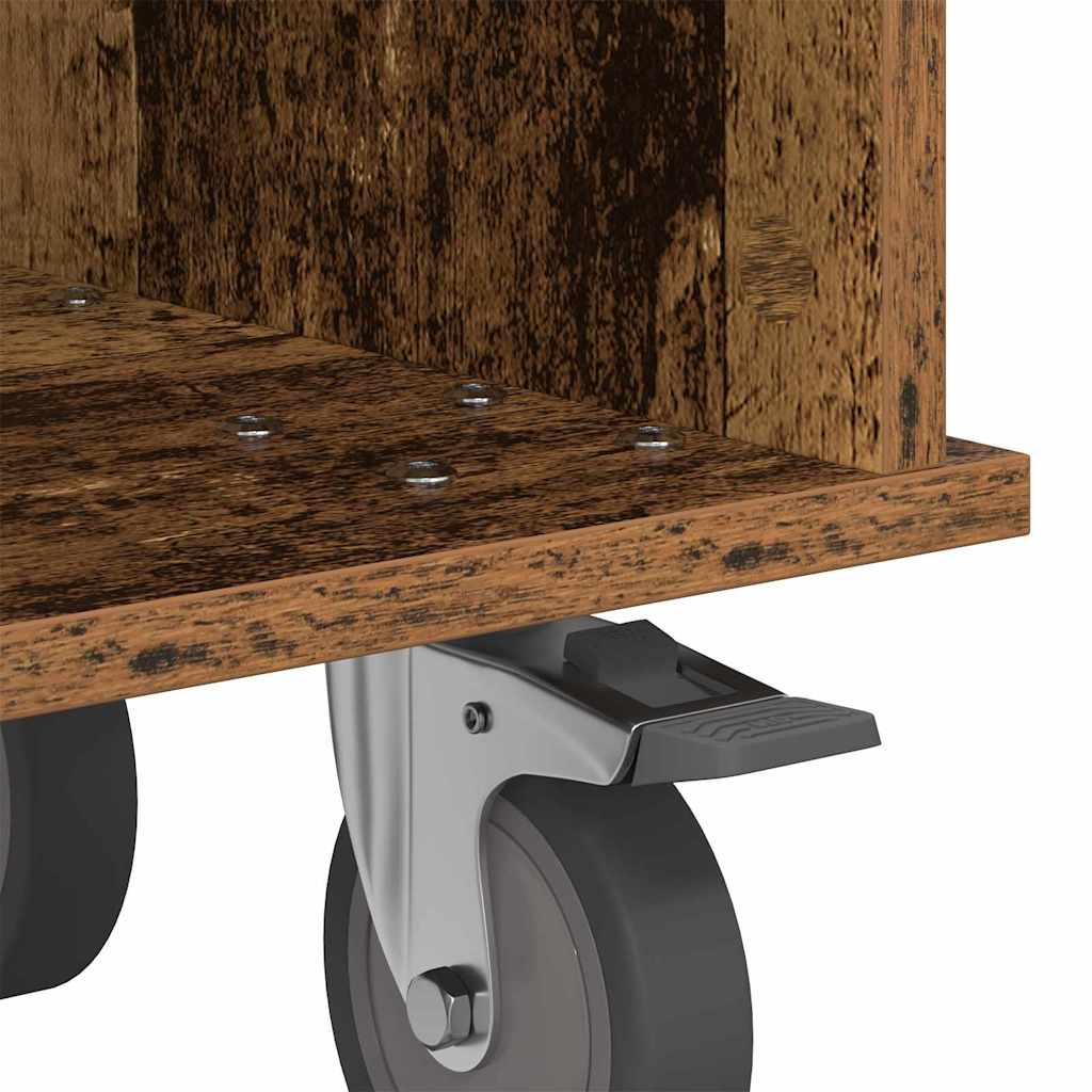 TV-bord 68,5 x 35 x 35 cm Gammelt træ Konstrueret træ