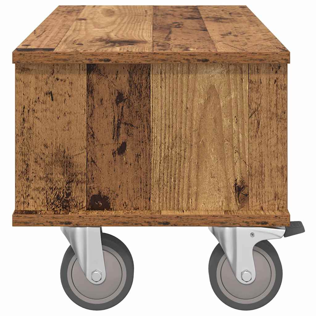 TV-bord 68,5 x 35 x 35 cm Gammelt træ Konstrueret træ