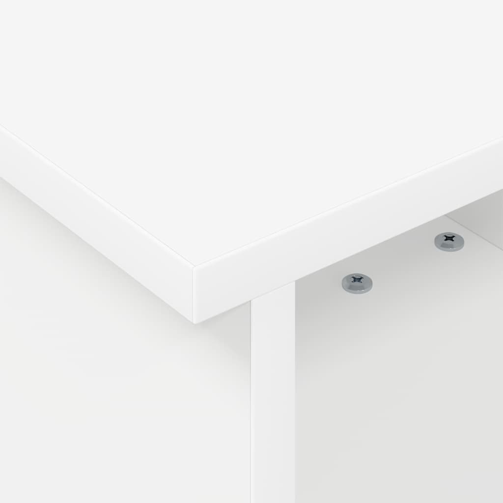 TV-bord 37 x 35 x 35 cm Hvid Konstrueret træ