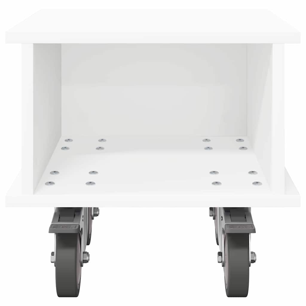 TV-bord 37 x 35 x 35 cm Hvid Konstrueret træ