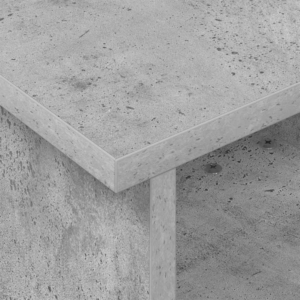 TV-bord 37 x 35 x 35 cm Beton Grå Konstrueret træ