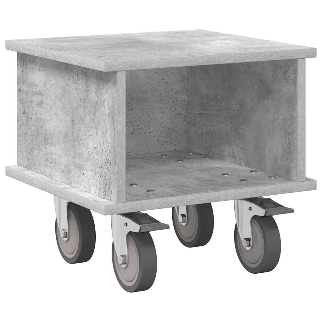 TV-bord 37 x 35 x 35 cm Beton Grå Konstrueret træ