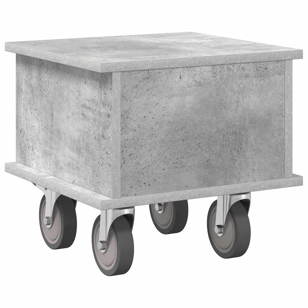 TV-bord 37 x 35 x 35 cm Beton Grå Konstrueret træ