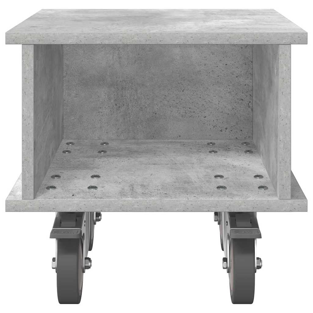 TV-bord 37 x 35 x 35 cm Beton Grå Konstrueret træ