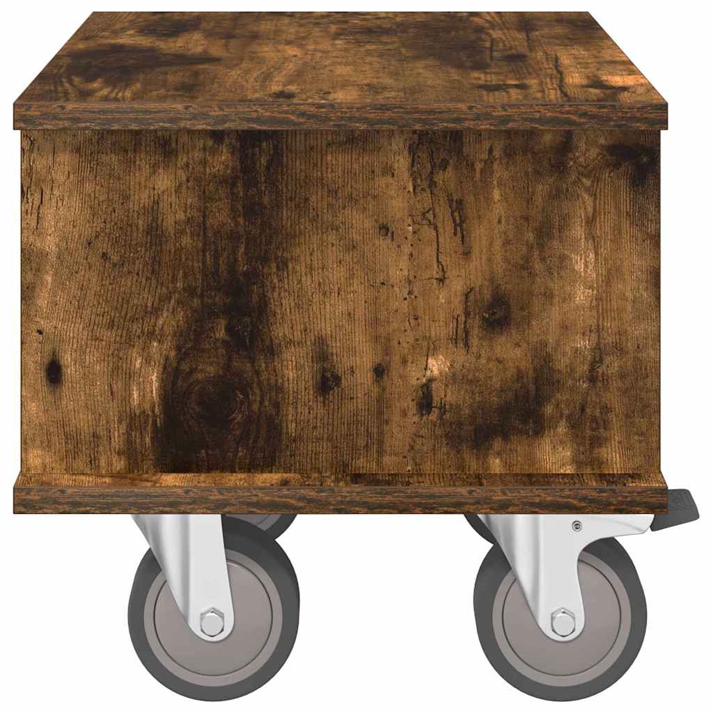 TV-bord 37 x 35 x 35 cm Røget eg Konstrueret træ