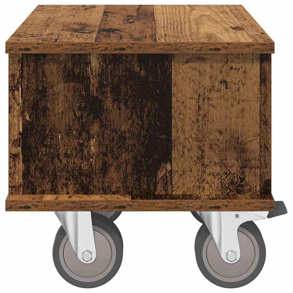 TV-bord 37 x 35 x 35 cm Gammelt træ Konstrueret træ