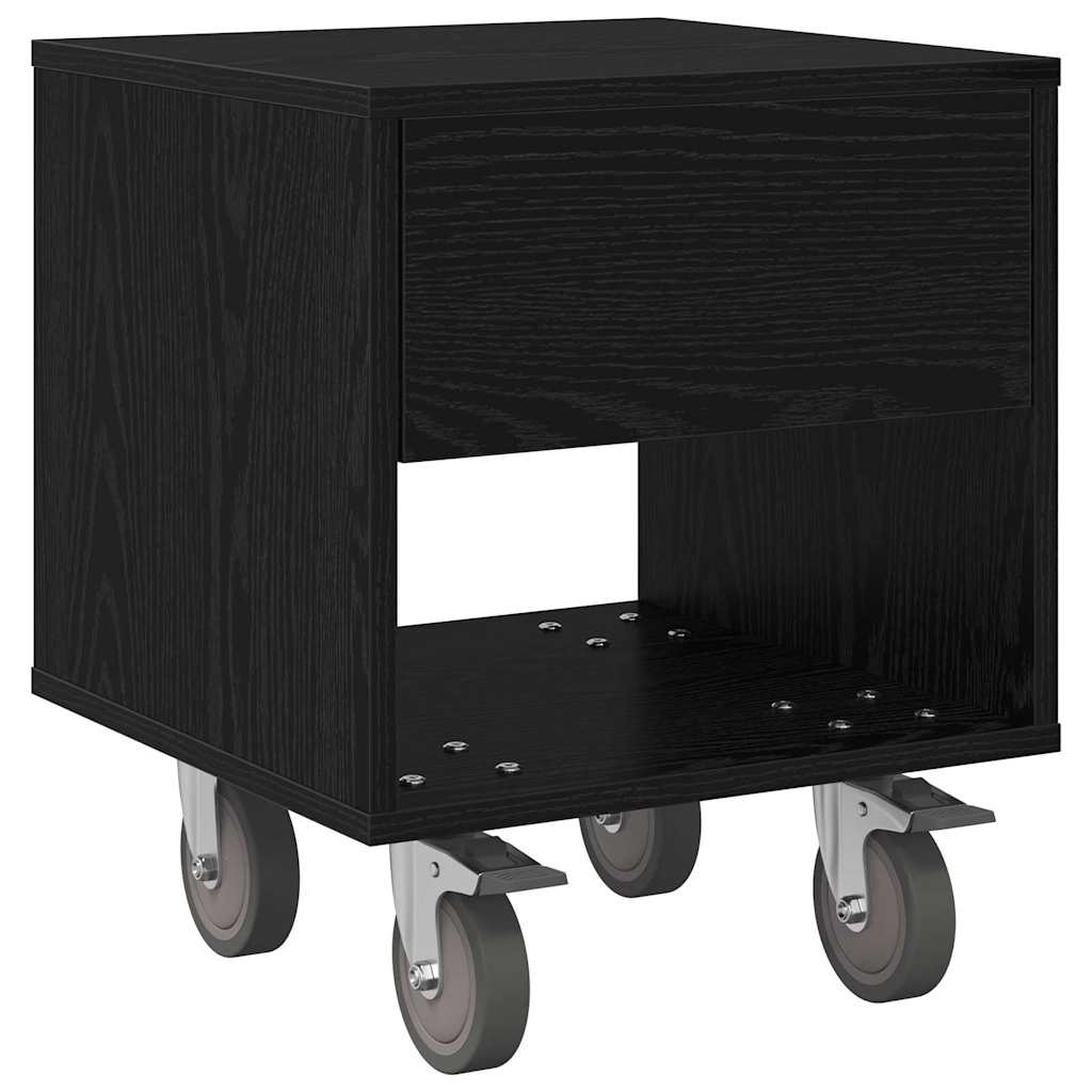 Sengebord Sort eg 40,5 x 40 x 48 cm Konstrueret træ