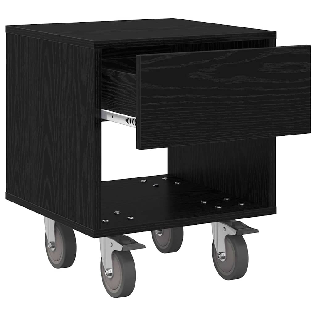 Sengebord Sort eg 40,5 x 40 x 48 cm Konstrueret træ