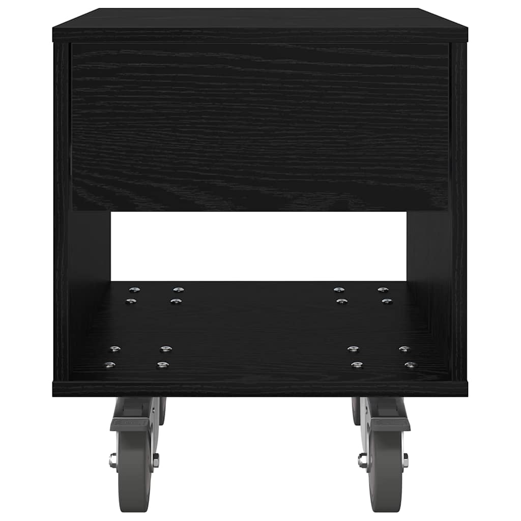 Sengebord Sort eg 40,5 x 40 x 48 cm Konstrueret træ