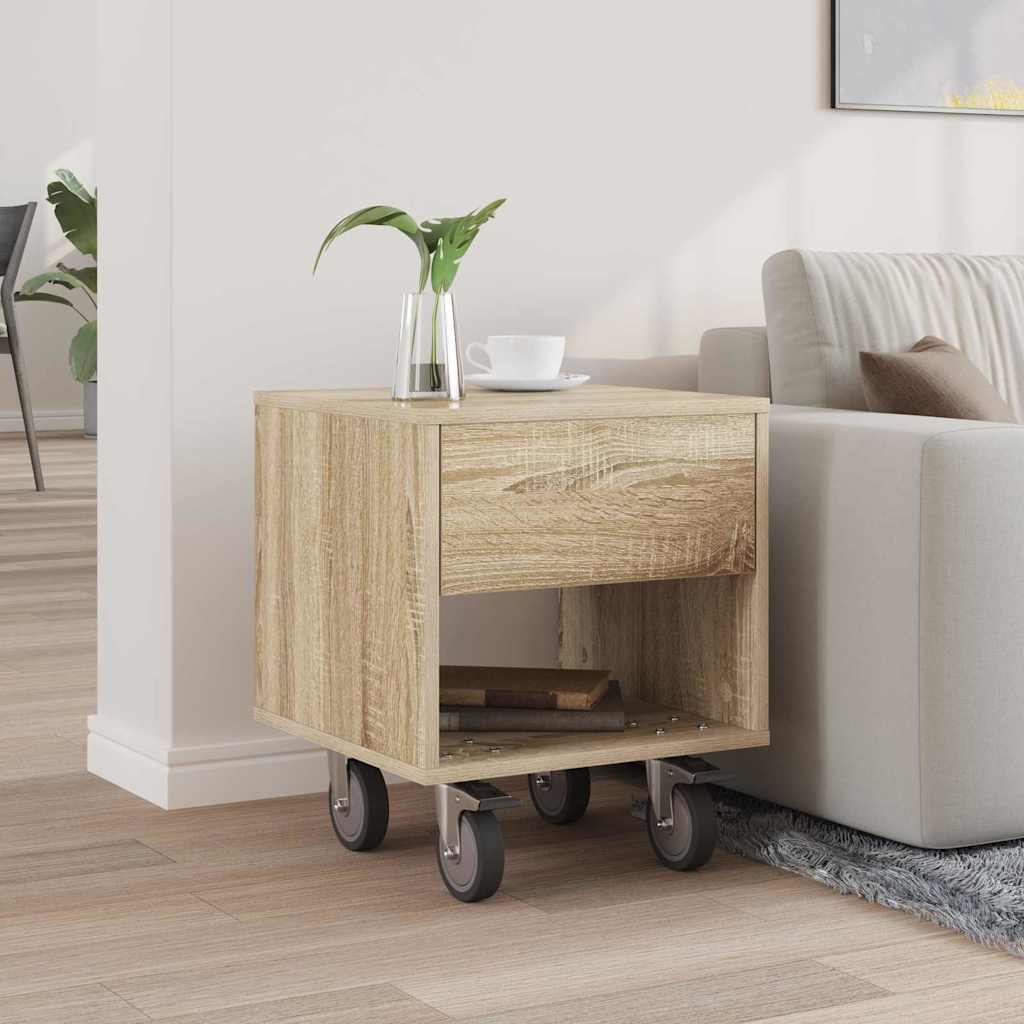 Sengebord Sonoma eg 40,5 x 40 x 48 cm Konstrueret træ