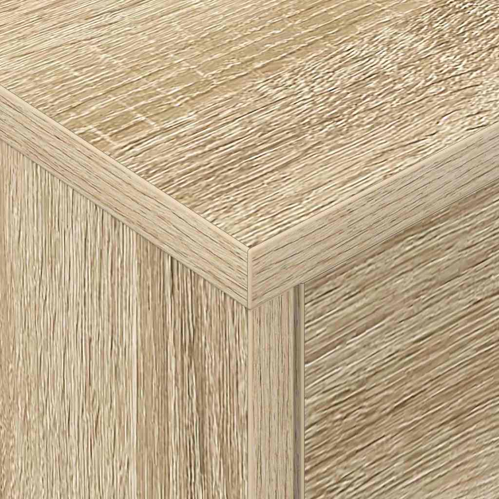 Sengebord 2 stk. Sonoma eg 40,5 x 40 x 48 cm Konstrueret træ