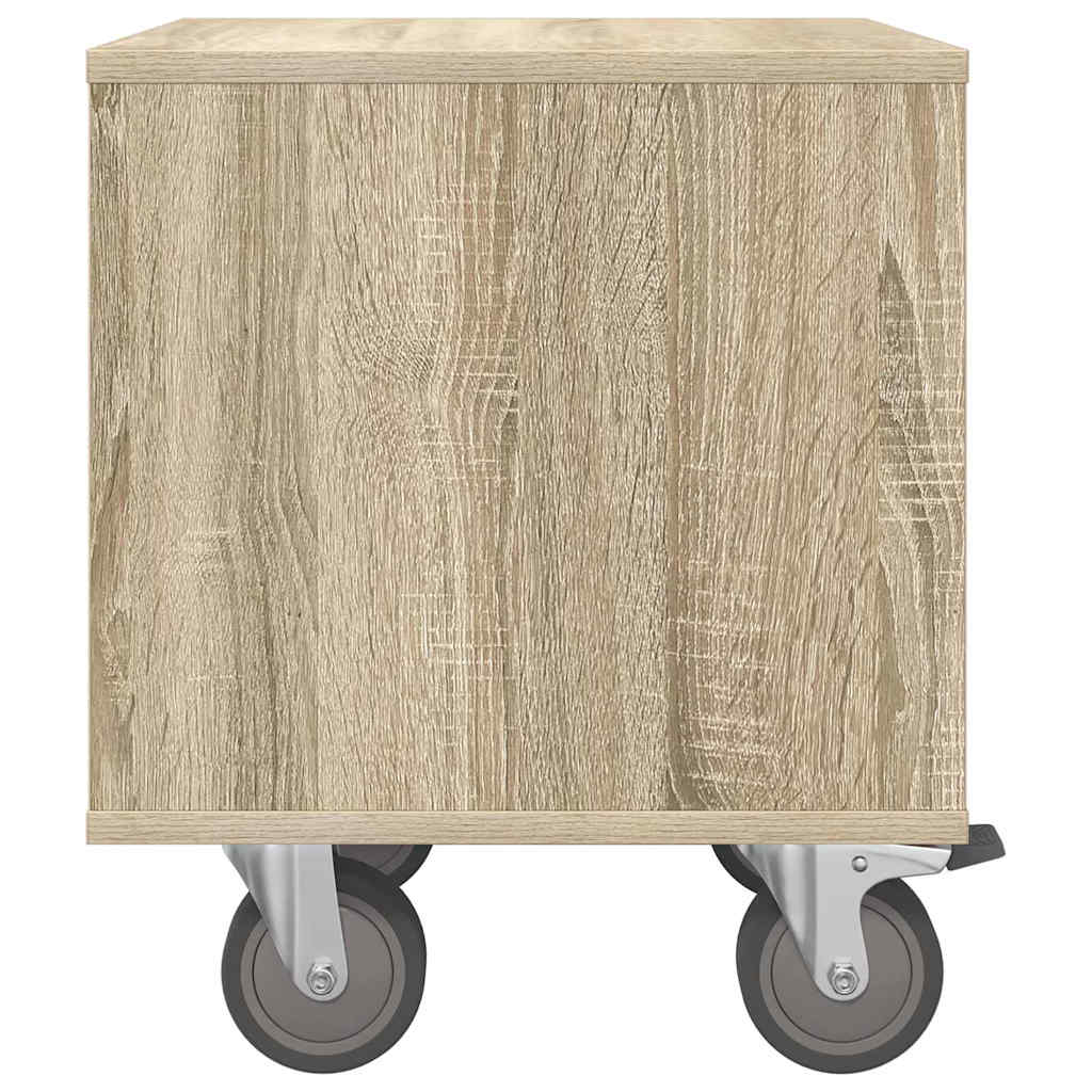 Sengebord 2 stk. Sonoma eg 40,5 x 40 x 48 cm Konstrueret træ