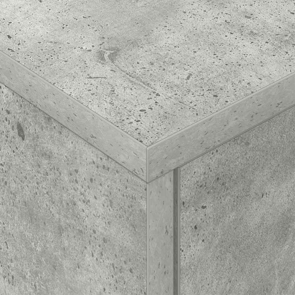 Sengebord 2 stk. Beton Grå 40,5 x 40 x 48 cm Konstrueret træ