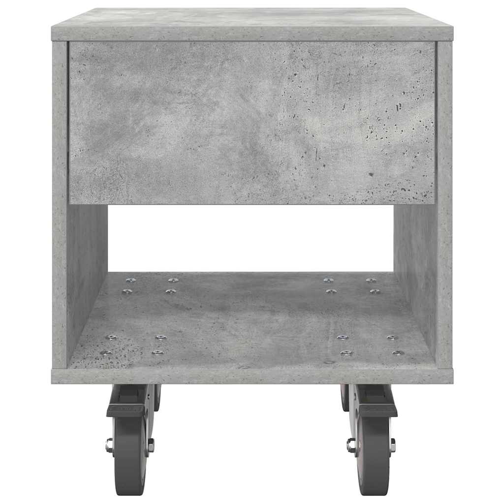 Sengebord 2 stk. Beton Grå 40,5 x 40 x 48 cm Konstrueret træ