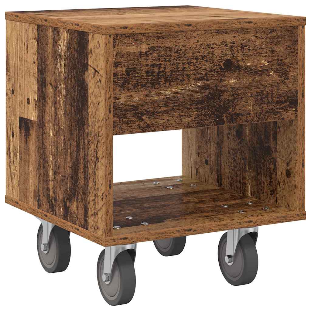 Sengebord Gammelt træ 40,5 x 40 x 48 cm Konstrueret træ