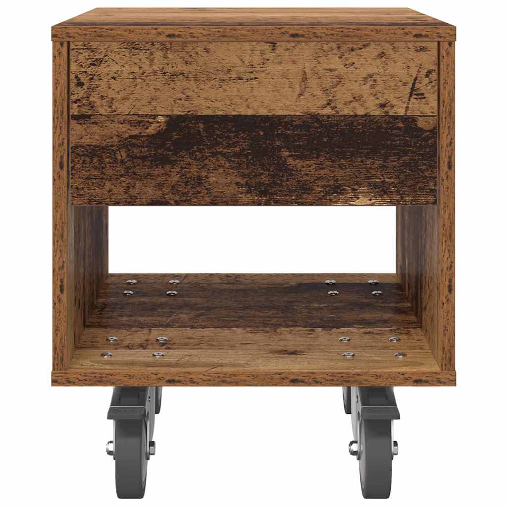 Sengebord Gammelt træ 40,5 x 40 x 48 cm Konstrueret træ