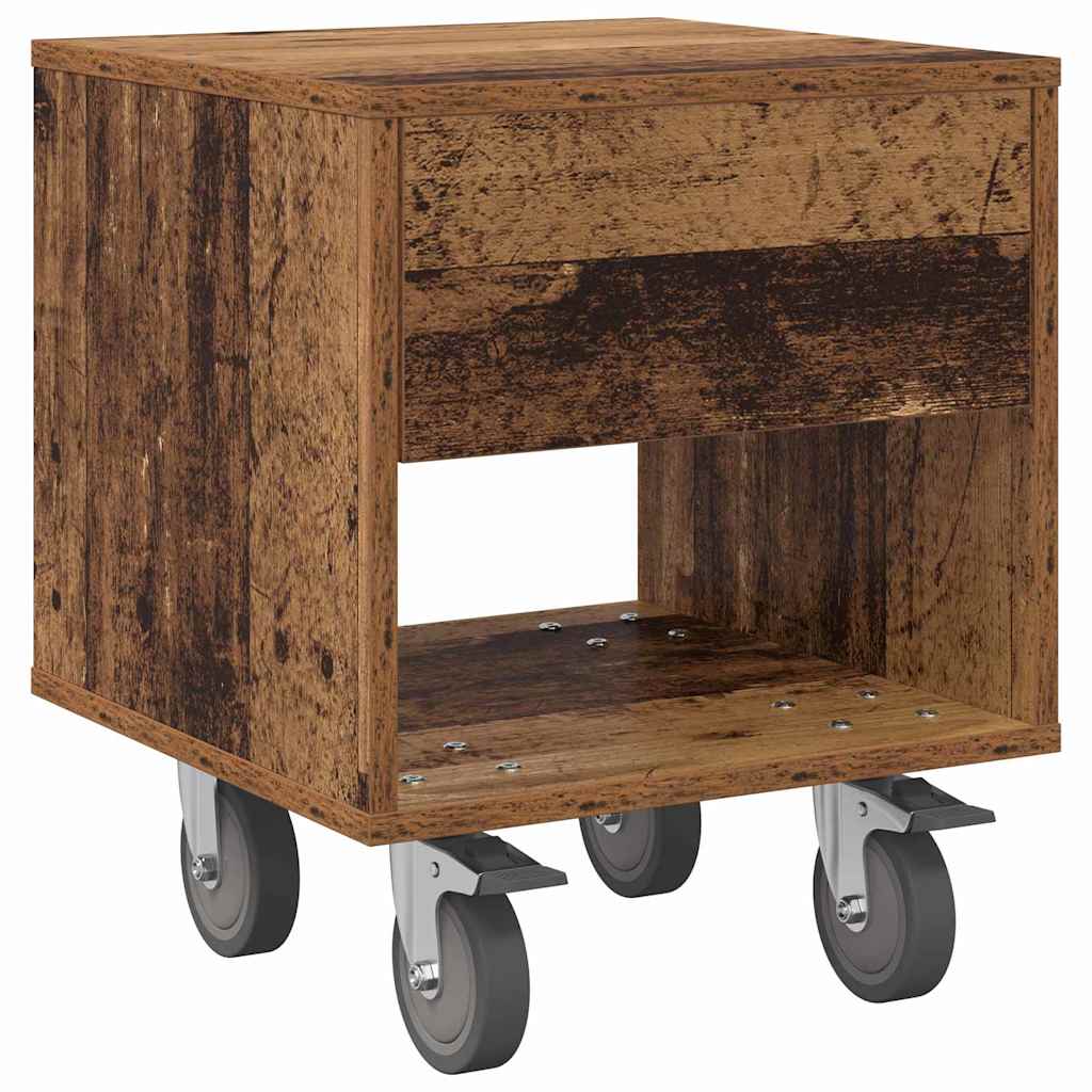 Sengebord 2 stk. Gammelt træ 40,5 x 40 x 48 cm Konstrueret træ