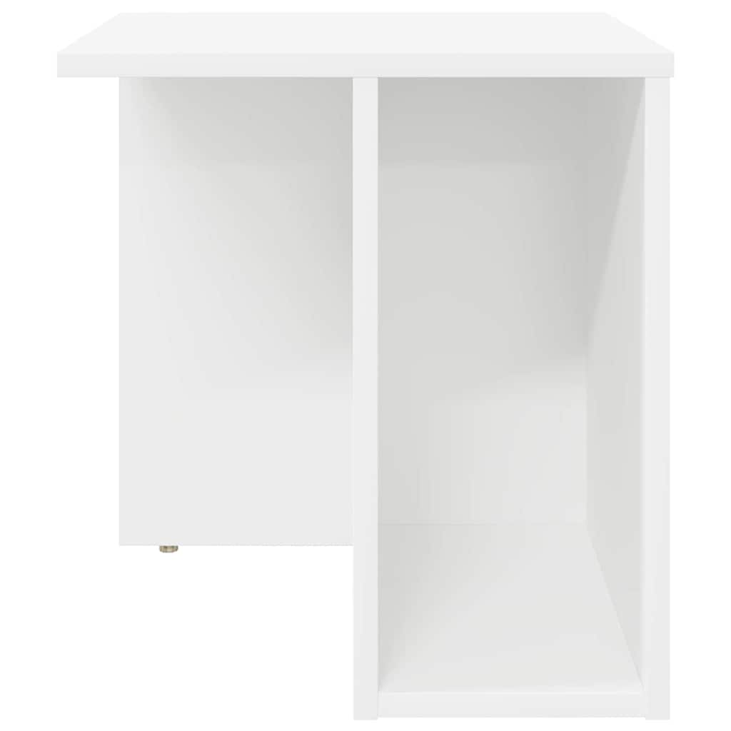 Endebord 2 stk. Hvid 37 x 32 x 40 cm Konstrueret træ