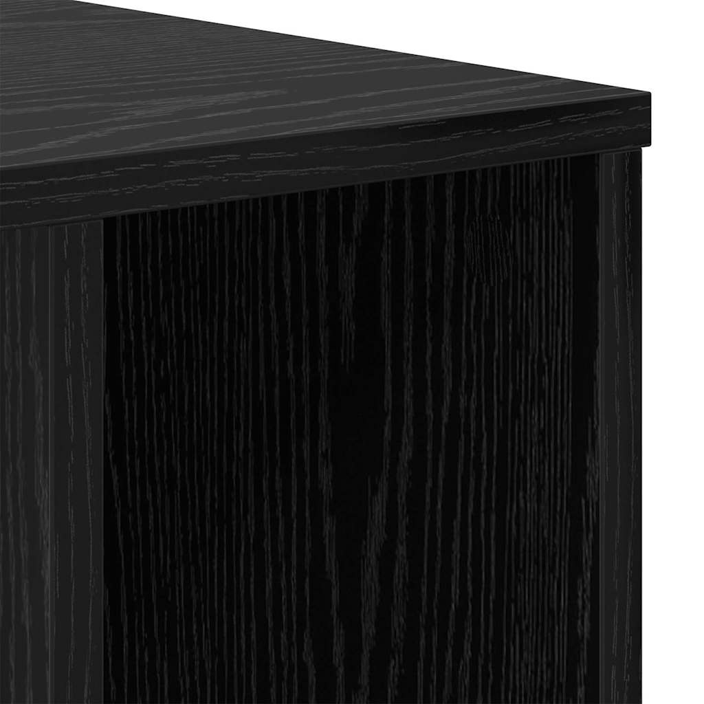 Endebord 2 stk. Sort eg 37 x 32 x 40 cm Konstrueret træ